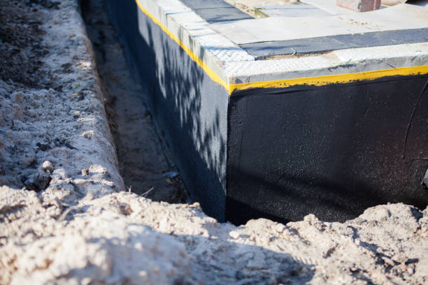 Residential Exterior Waterproofing installation at a Newaygo, MI home by SJ Waterproofing Pros